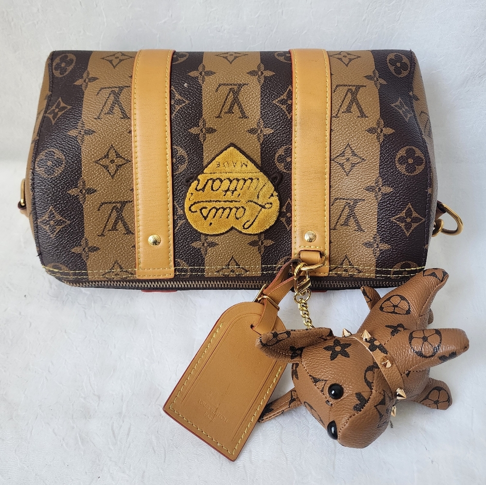 Auth LOUIS VUITTON X NIGO Reverse Monogram City Keepall Bandolier And Wallet - Picture 11 of 16